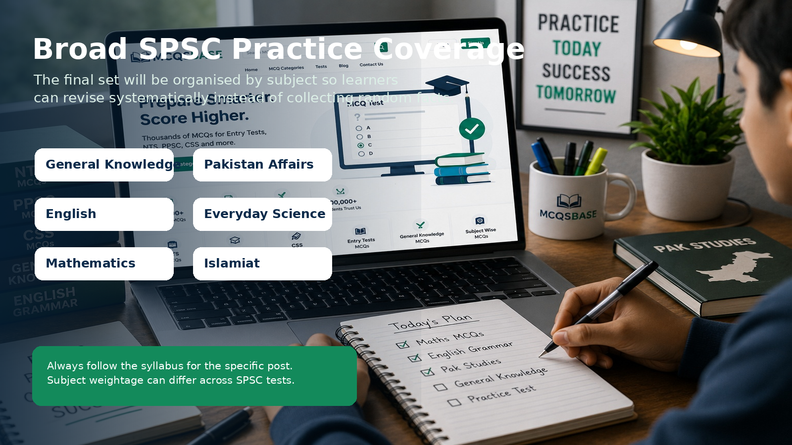 SPSC MCQs verified practice set