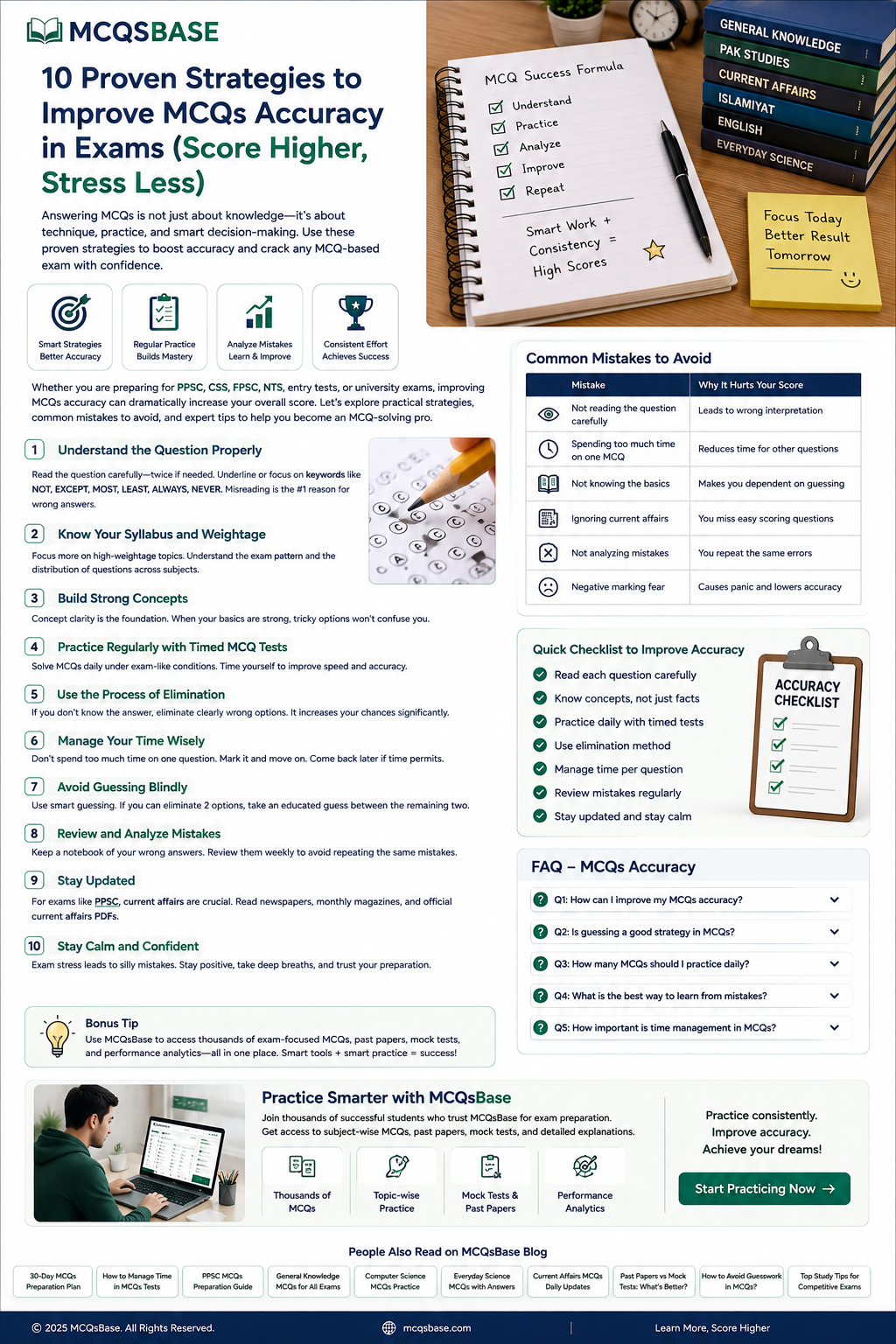 Calm exam-day MCQ routine